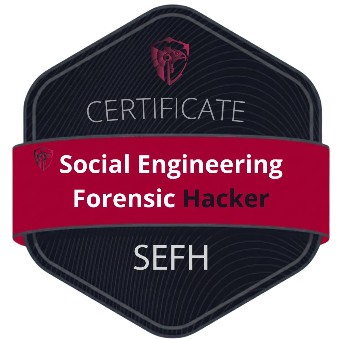 Social Engineering Forensic Hacker (SEFH) Exam Attempt